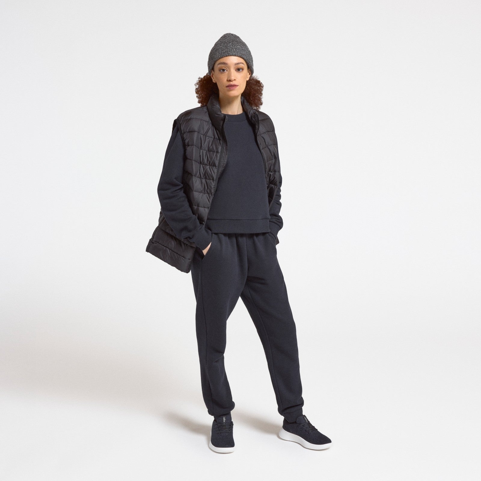 Women's Merino Blend Sweatpant - True Black - Image 4