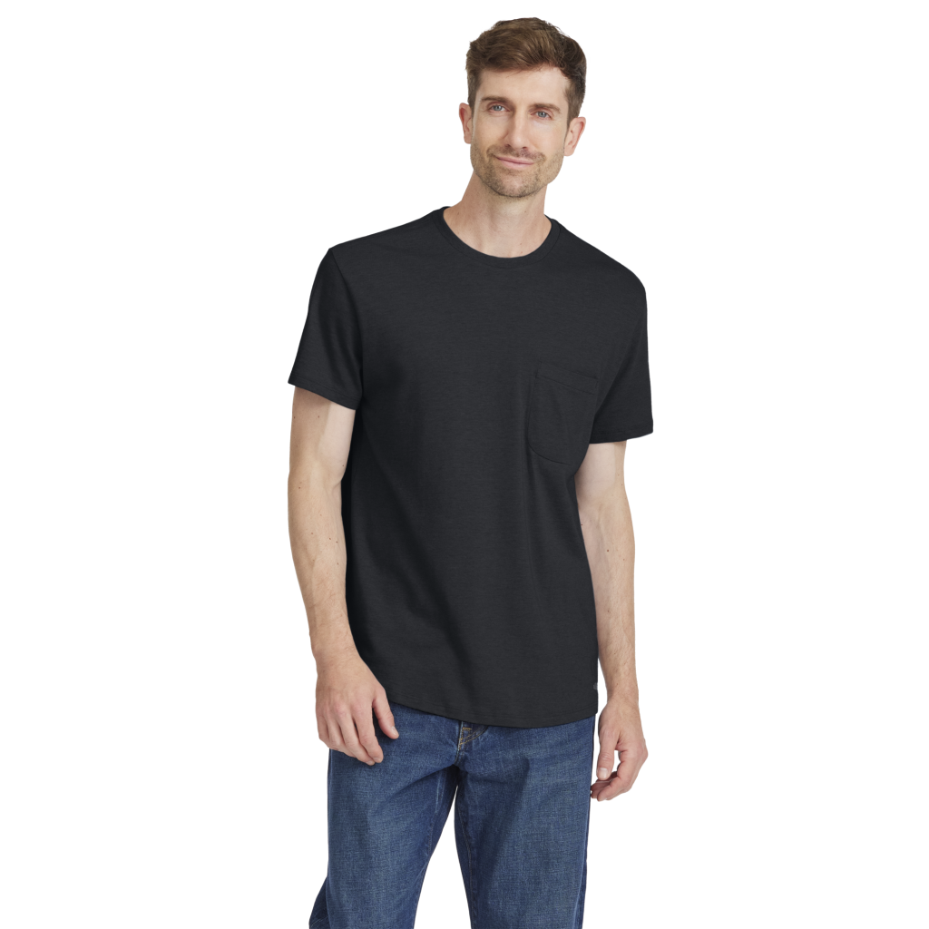 Men's Soft Merino Tee - True Black