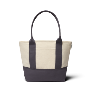 Mini Canvas Tote Bag - Natural White/Natural Grey