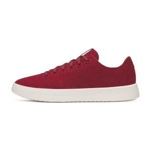 Men's Wool Cruiser - Burgundy (Natural White Sole)