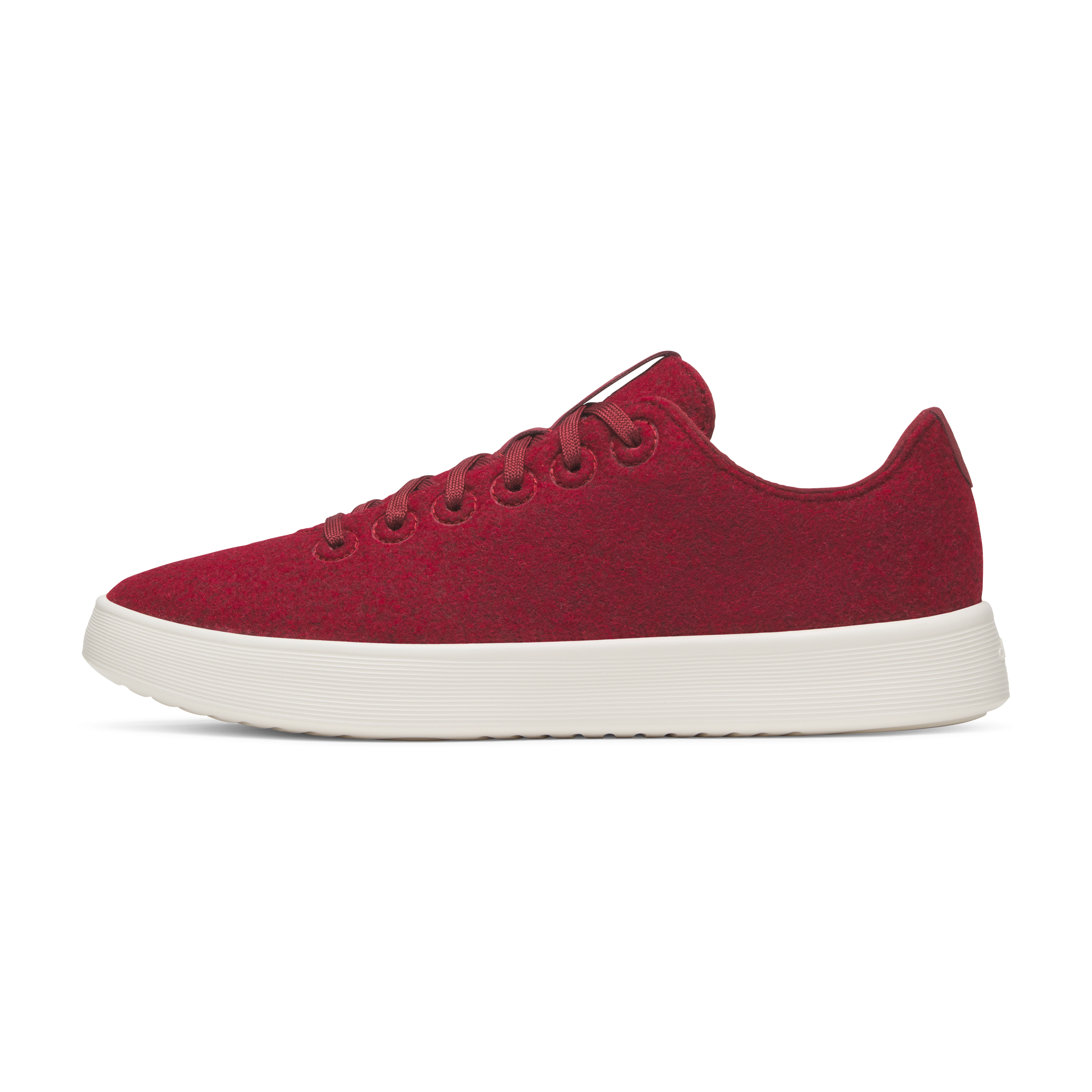 Men's Wool Cruiser - Burgundy (Natural White Sole)