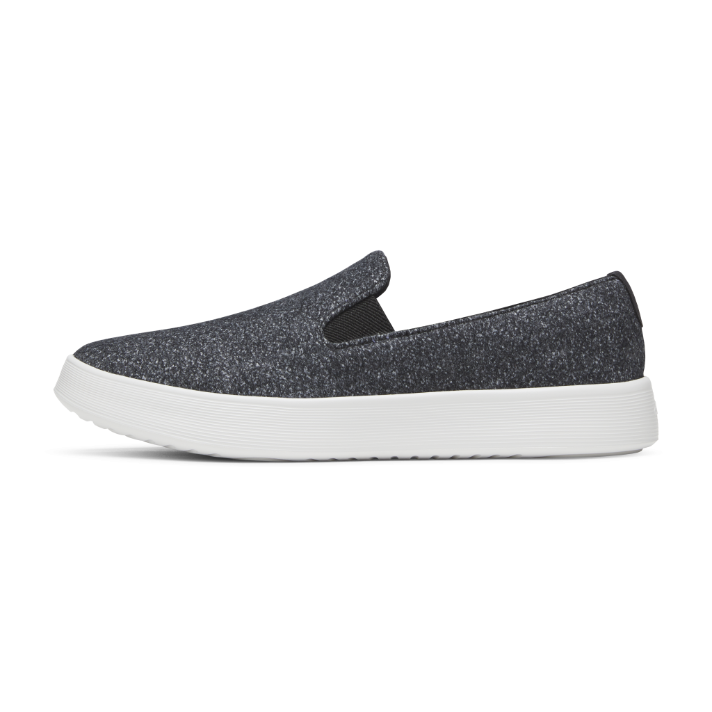 Women's Wool Cruiser Slip On - Dark Grey (Light Grey Sole)