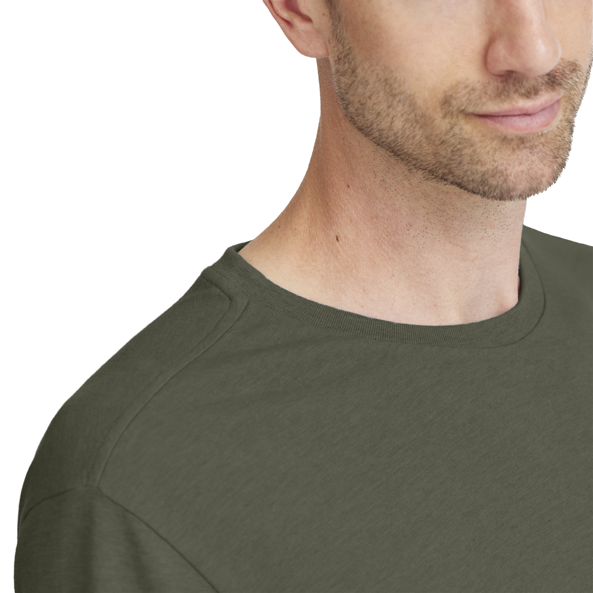 Men's Soft Merino Tee - Thunder Green - Image 2