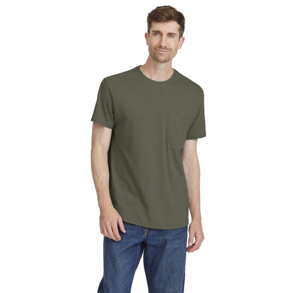 Men's Soft Merino Tee - Thunder Green