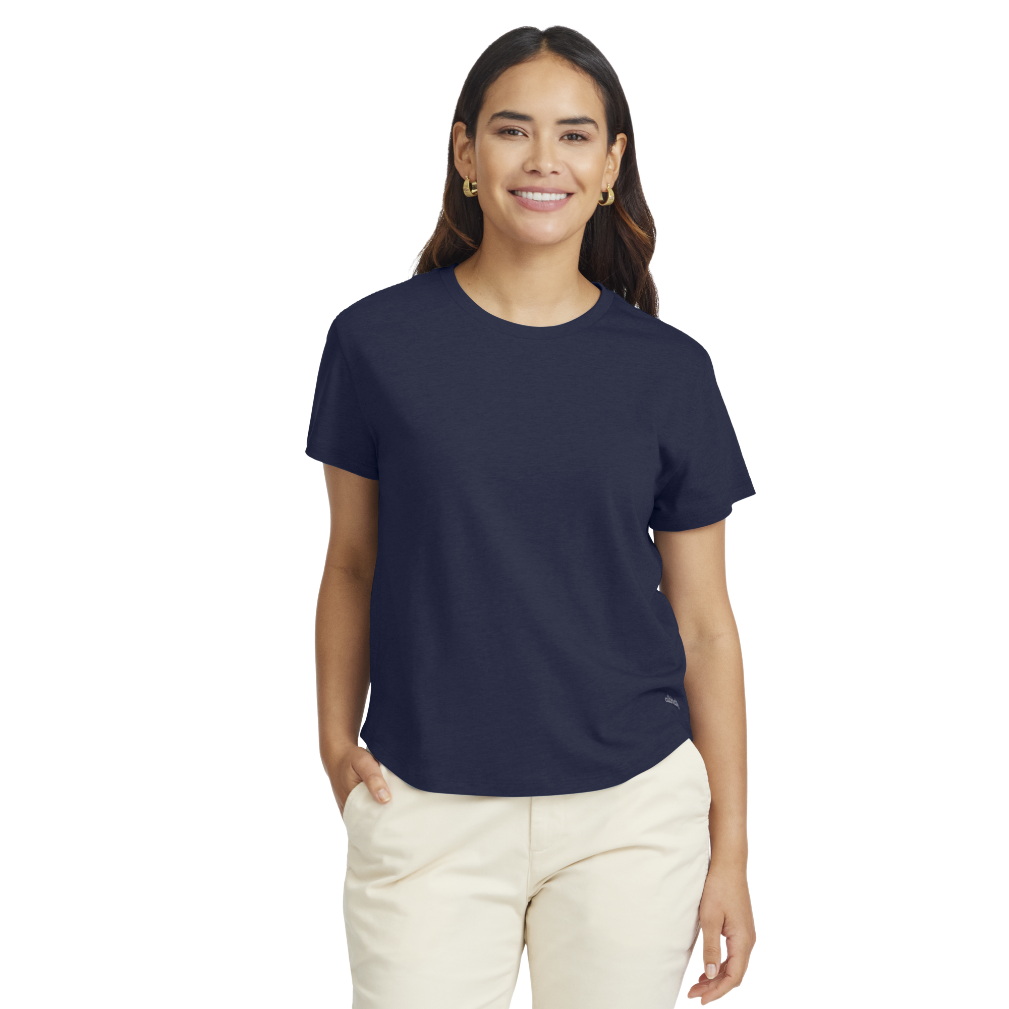 Women's Soft Merino Tee - Deep Navy